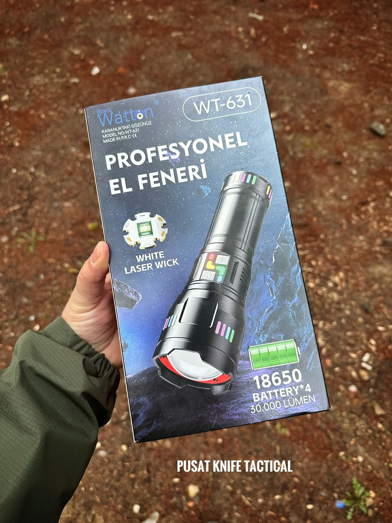Watton 30000 Lumen Profesyonel El Feneri 2 Watton 30000 Lumen Profesyonel El Feneri 2